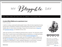Tablet Screenshot of mybloggableday.com